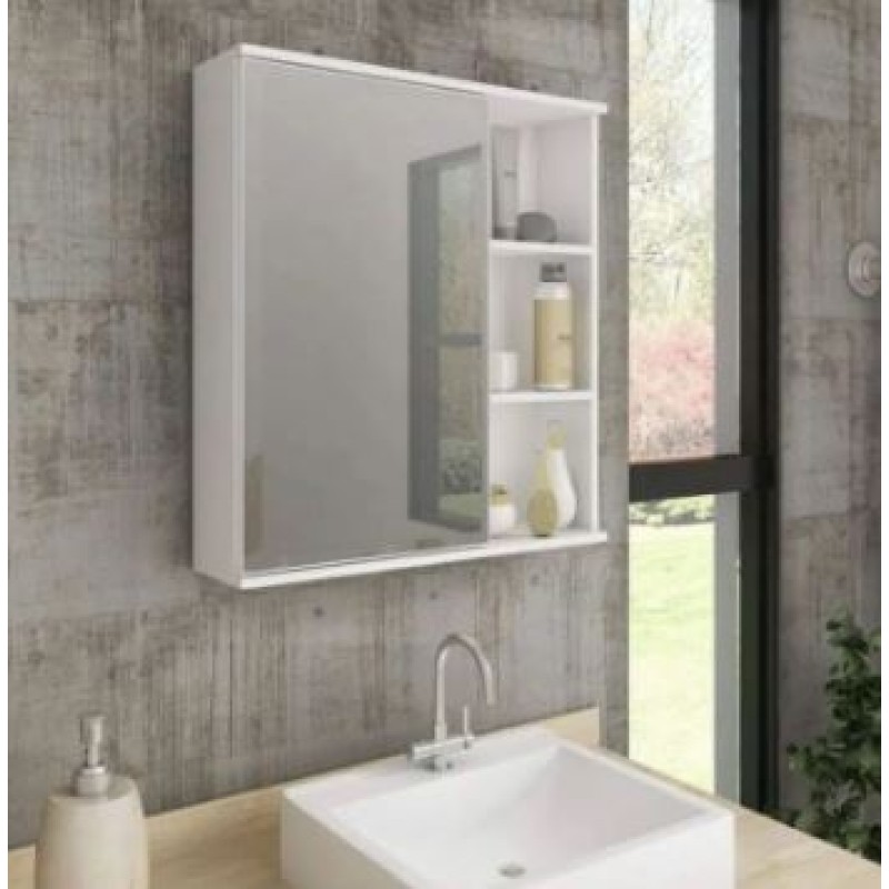 Espelheira Treviso em Mdf Mgm 56 cm Branco