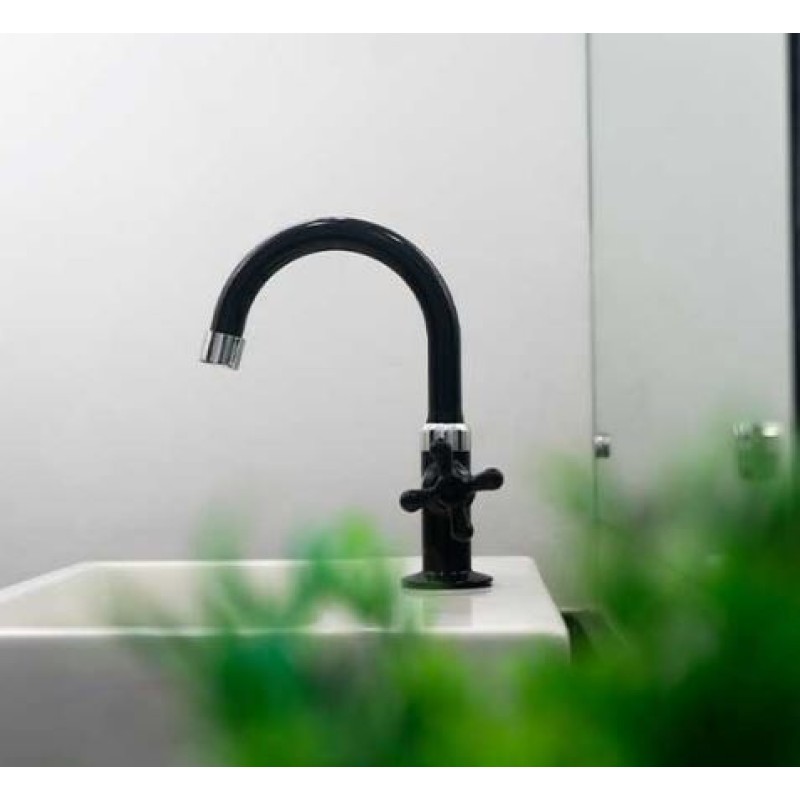Torneira Lavatório Bancada Viqua Marujá Preto R.705