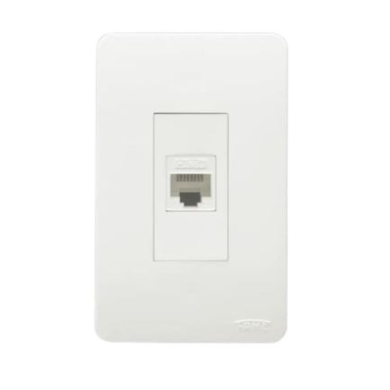 Tomada Rede RJ45 Cat 5 Fame Sistema Externo Branco R.2796