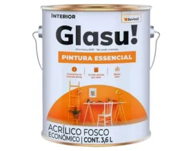 Tinta Acrílica Essencial Glasurit 3,6 Litros Fosco Branco