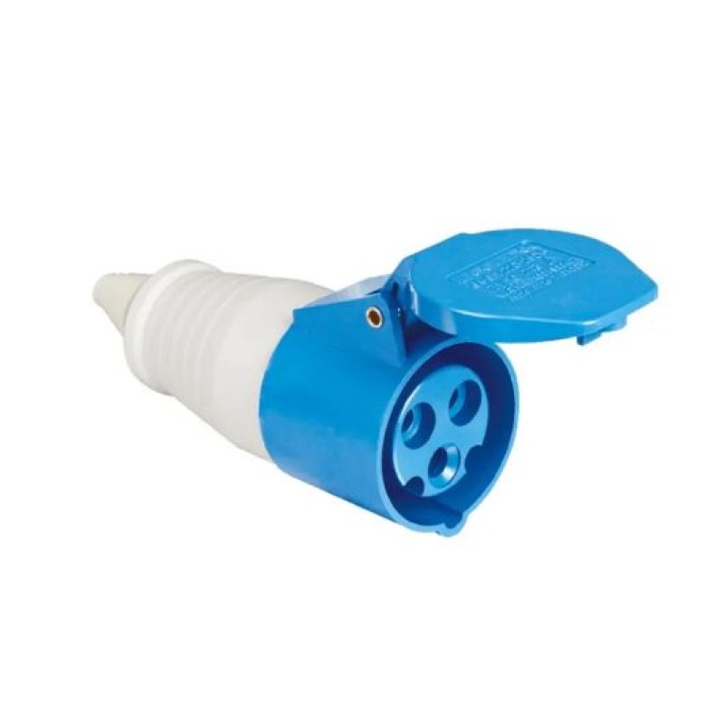 Conector Industrial Fêmea 2p+T 16A Weg Azul R.14684819