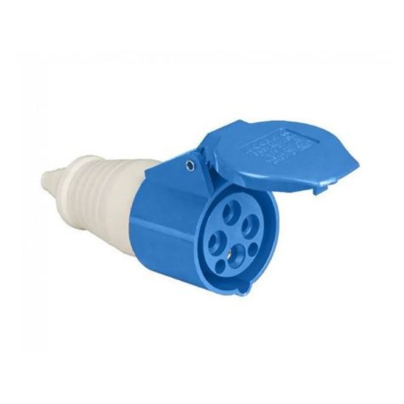 Conector Industrial Fêmea 3p+T 16A Weg Azul R.14684828