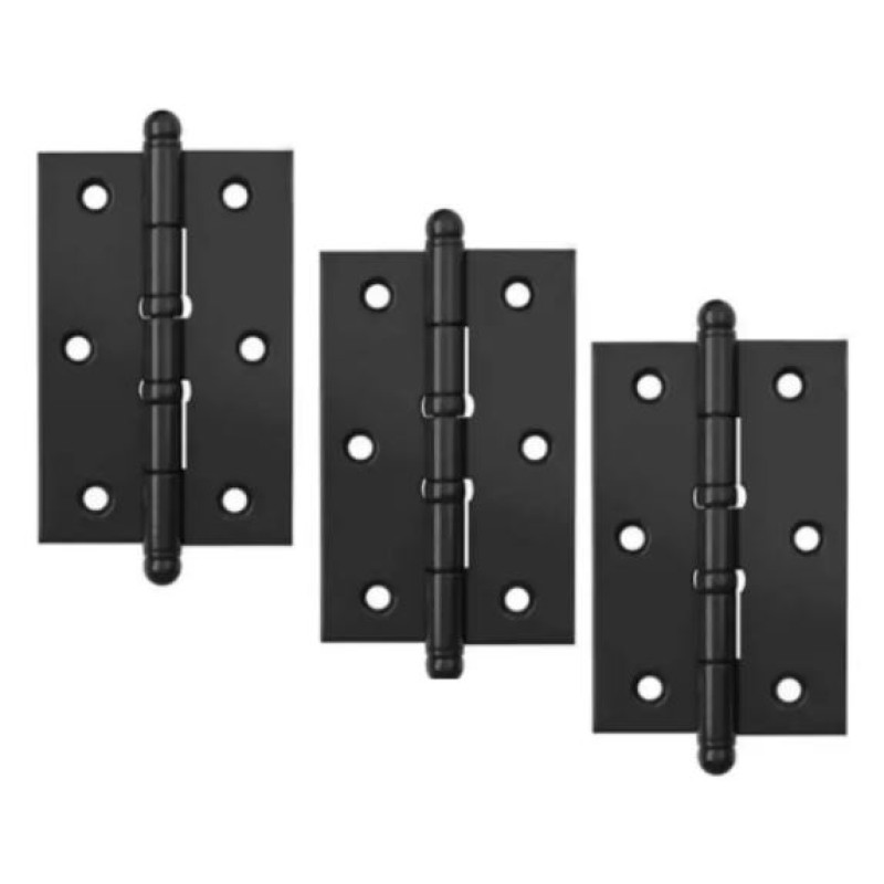 Dobradiça Rocha 3 1/2 Preto C/3und