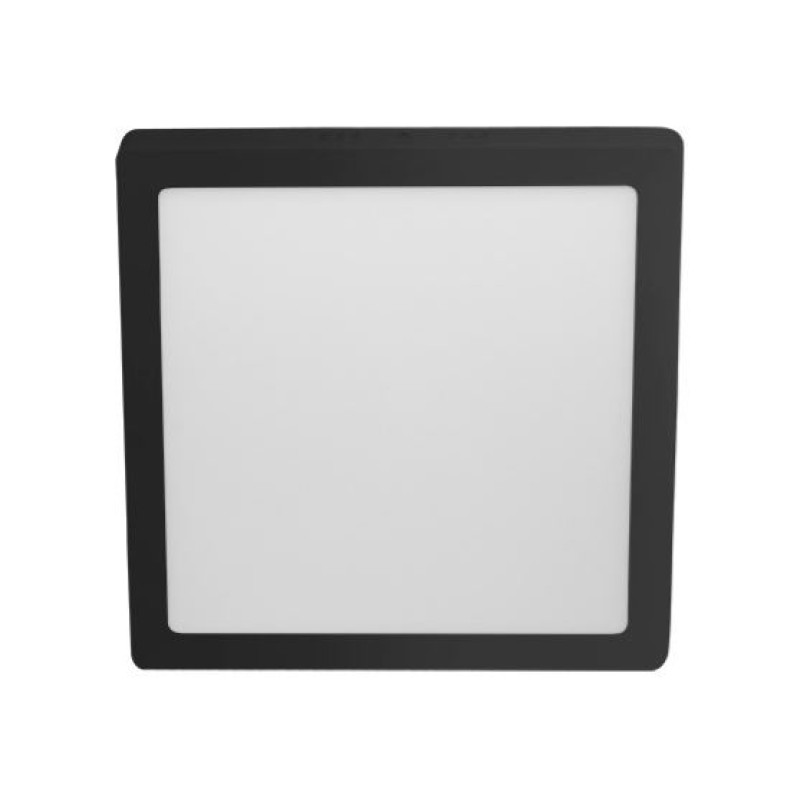 Painel de Sobrepor Led Taschibra 24W Luz Amarela Quadrado Preto