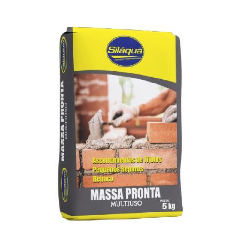 Massa Pronta Silaqua 5kg Cinza