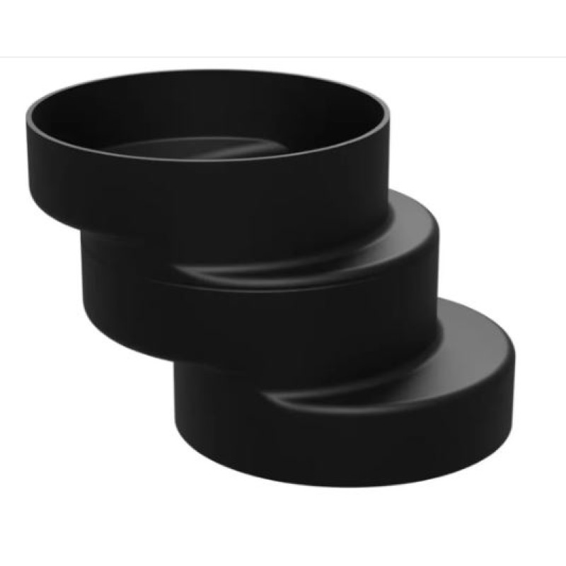 Bolsa Excentrica para Vaso Sanitário astra Preto