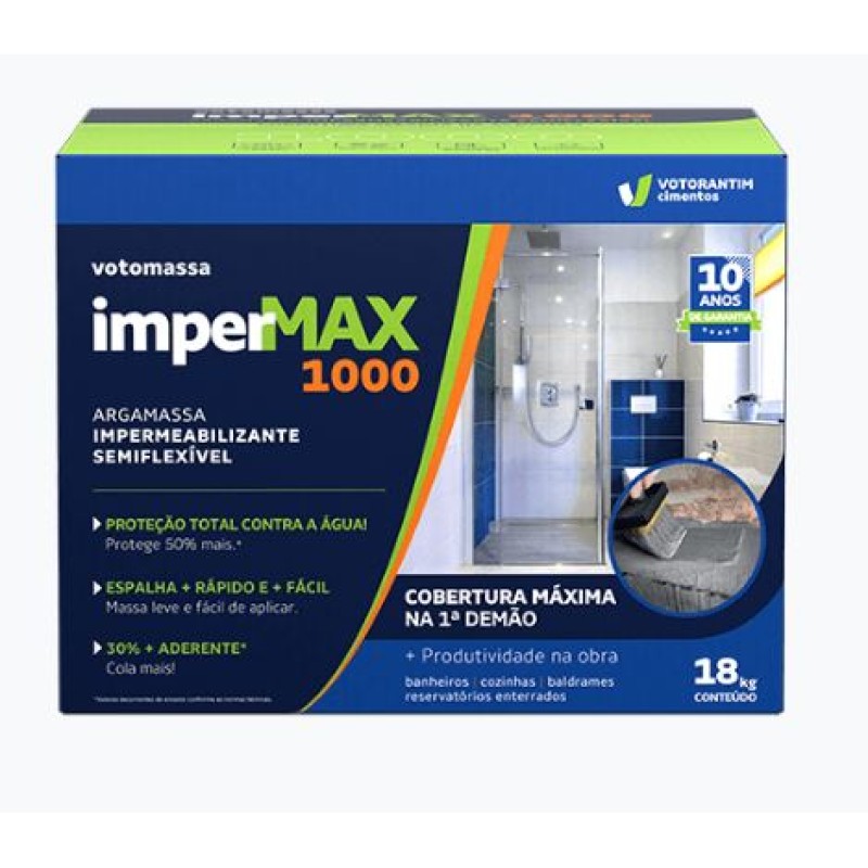 Impermeabilizante Impermax 1000 Votorantim 18 kg 