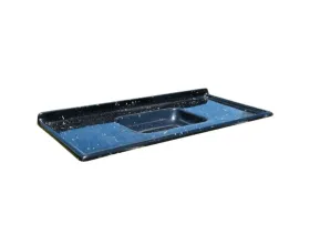 Pia de Cozinha Marmorite Isomármore 120 cm Preto
