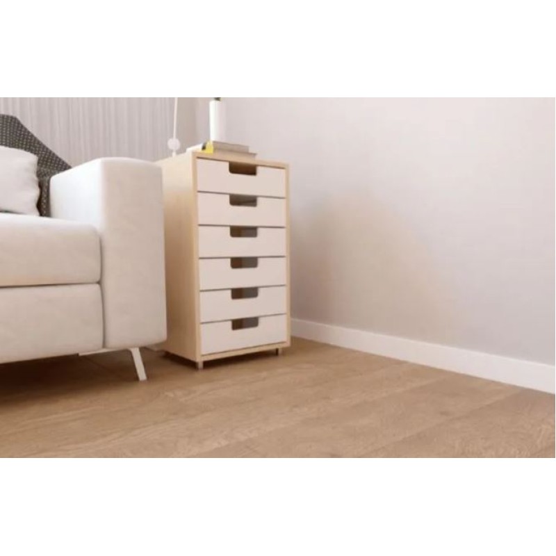 Rodapé Bellitas Santa Luzia 7 cm x 220 cm Branco S/F R.B75 RP/P