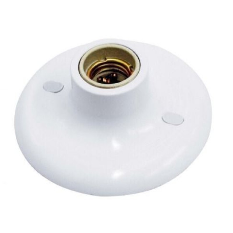 Plafon 1 Lâmpada E27 Taschibra Branco