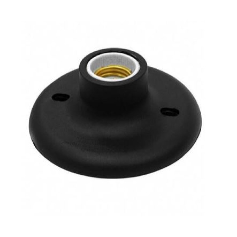 Plafon 1 Lâmpada E27 Taschibra Preto
