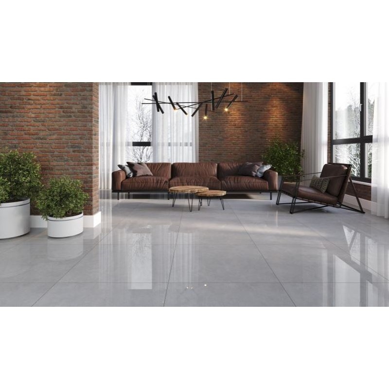 Porcelanato Gaudi Broadway Dark Grey 80cm x 80cm Polido