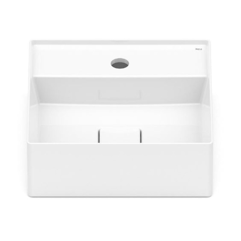 Cuba De Apoio Roca Terra T8 35 cm Quadrado Branco