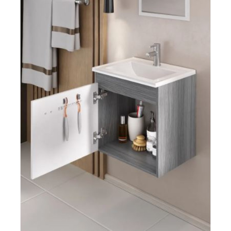 Conjunto Para Banheiro Fabribam Econômico 40 cm Branco/Etna