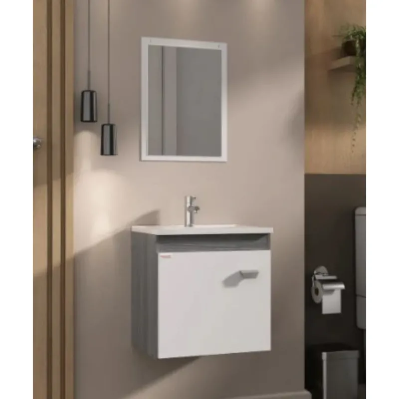 Conjunto Para Banheiro Fabribam Econômico 40 cm Branco/Etna