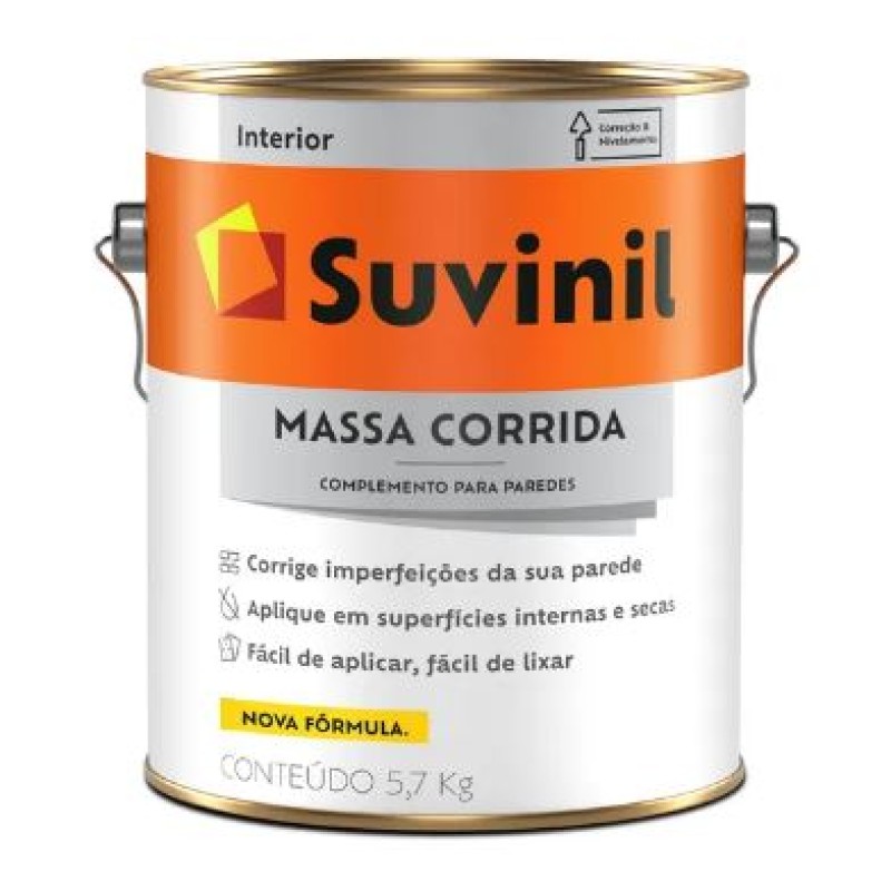 Massa Corrida PVA Suvinil 5,7 kg Branco