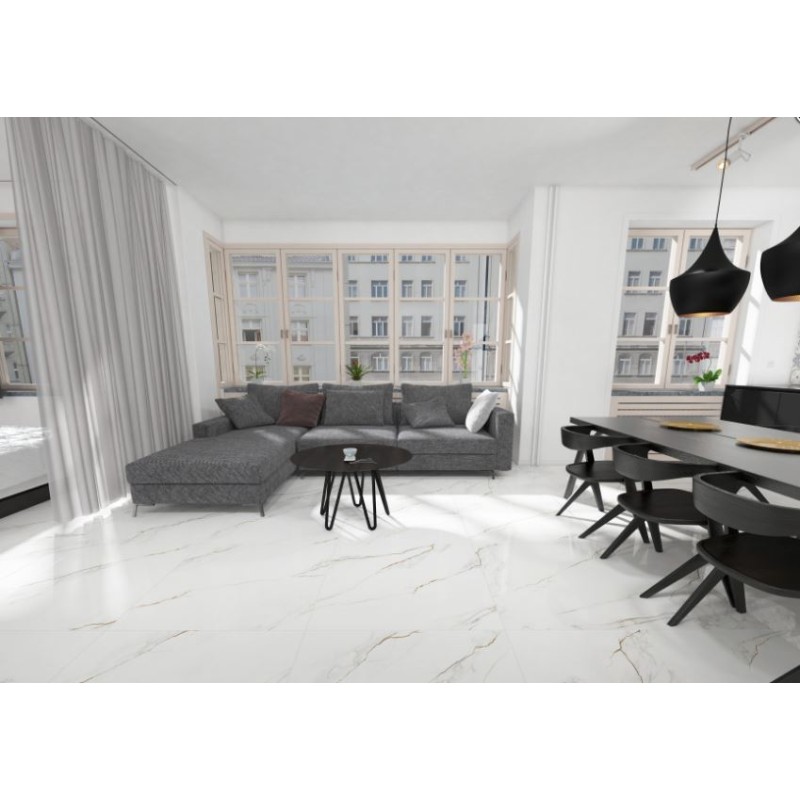 Porcelanato Delta Vene Doro 84cm x 84cm Acetinado