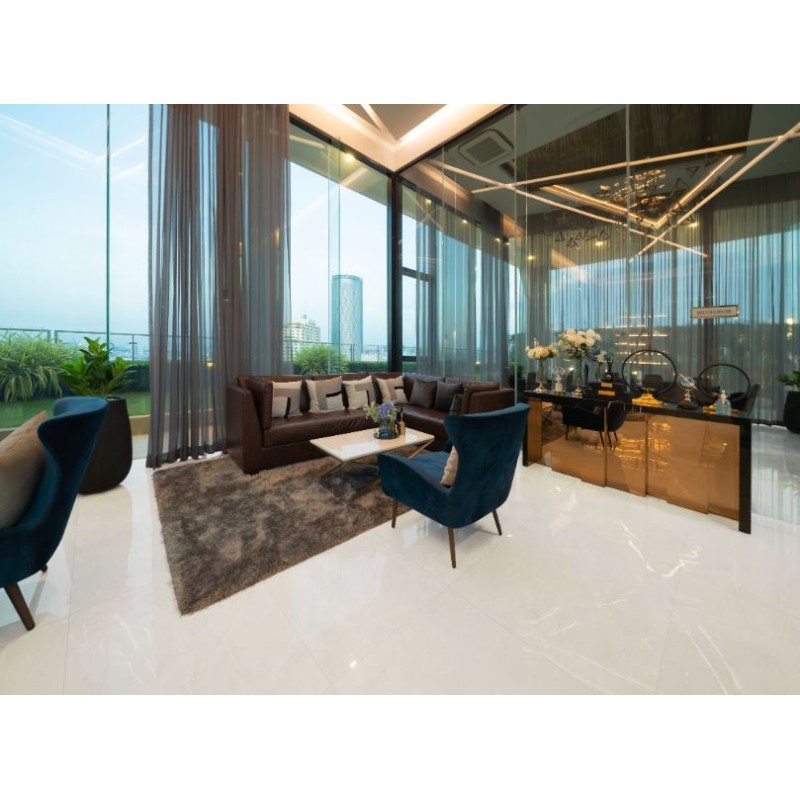 Porcelanato Delta Granada Off White 84cm x 84cm Polido