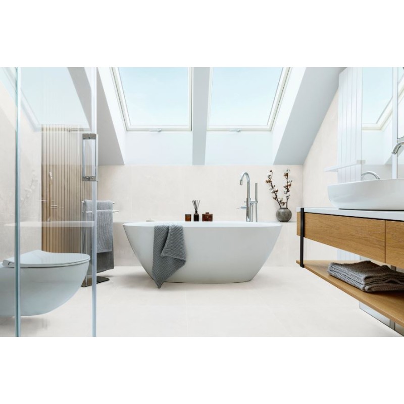 Porcelanato Delta Granada Off White 84cm x 84cm Acetinado