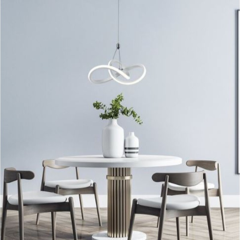 Pendente Led Taschibra Dubai 15W Luz Amarela Branco