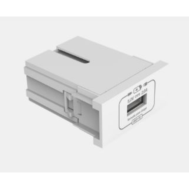 Módulo Tomada USB Enerbras Beleze Branco Ref 1380-E