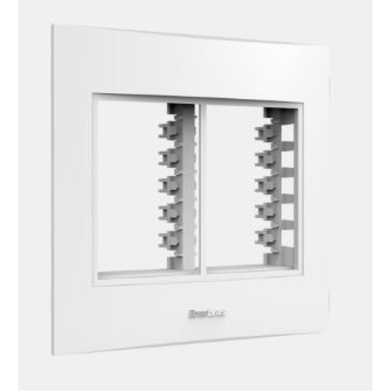 Conjunto Placa 6 Módulo 4x4 Enerbras Beleze Branco Ref 1412-E6
