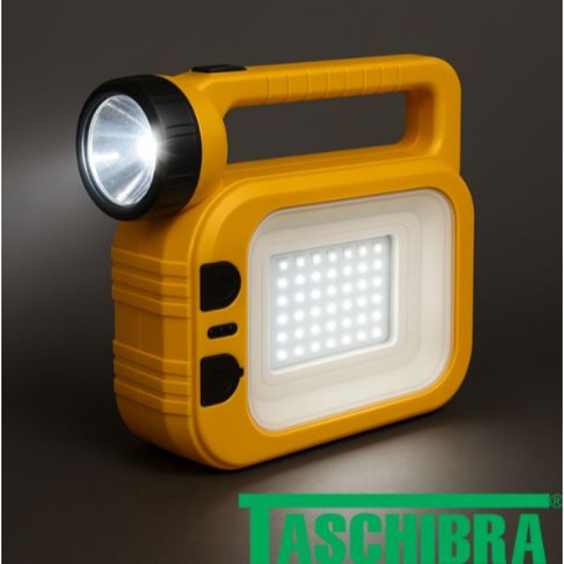 Lanterna Led Solar Recarregável Taschibra Amarelo