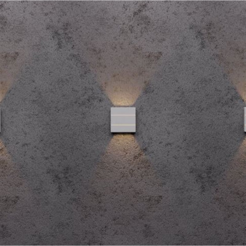 Arandela Led Pilar Taschibra 6W Luz Amarela Branco