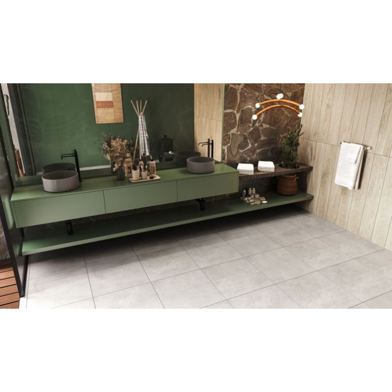 Porcelanato Gaudi Quebec Dark Grey 61cm x 61cm Acetinado