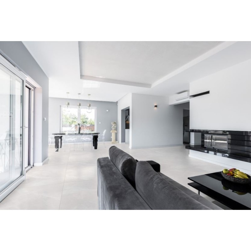 Porcelanato Delta Fuji Off White 84cm x 84cm Acetinado