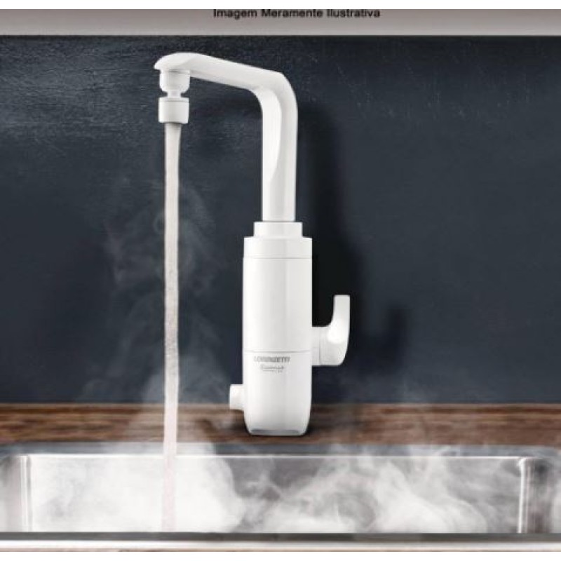 Torneira Elétrica Lorenzetti 5500W 220V Essence Bancada Branco