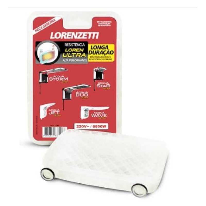 Resistência Chuveiro Lorenzetti 6800W 220V Acqua Ultra