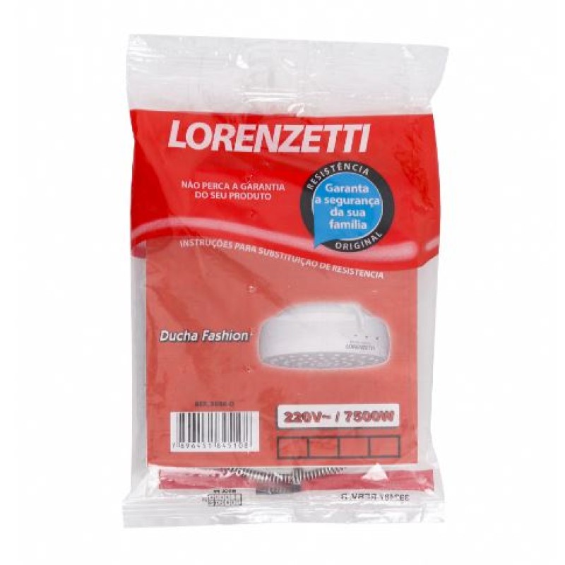 Resistência Chuveiro Lorenzetti 7500W 220V Fashion