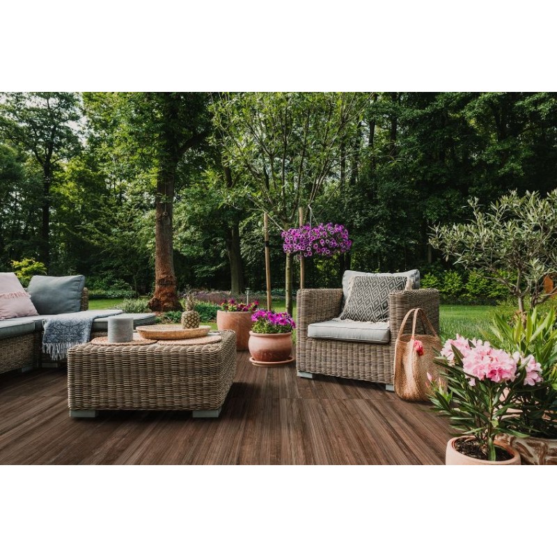 Porcelanato Delta Jatoba Deck 72cm x 72cm Rústico