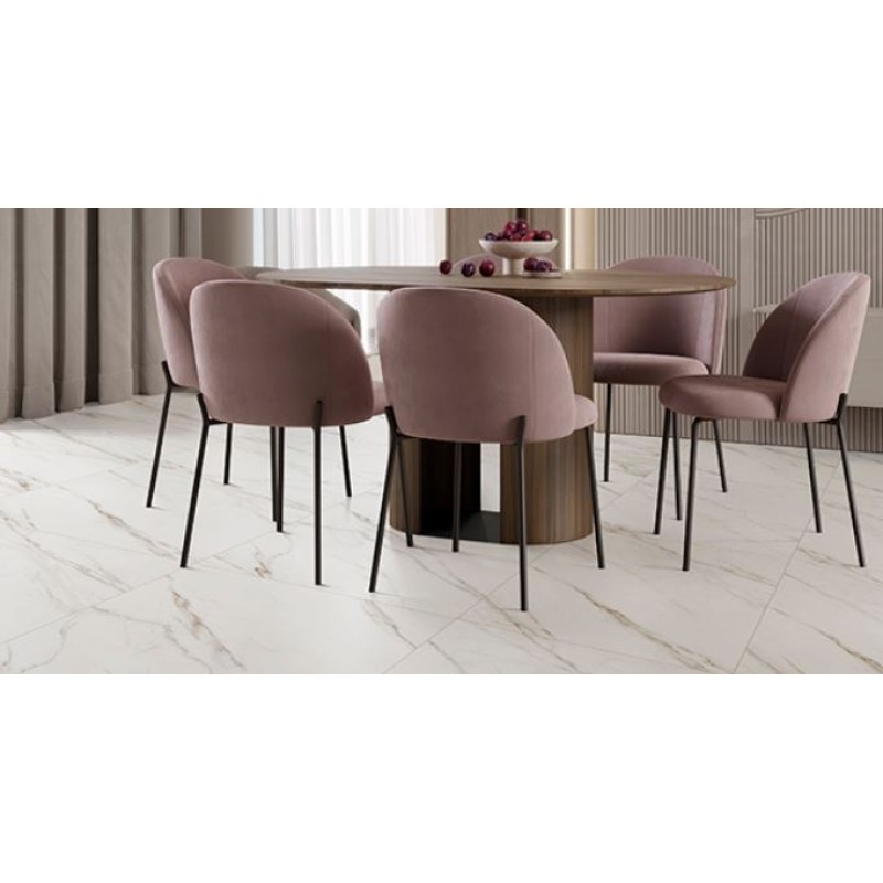 Porcelanato Delta Raggi Oro 90cm x 90cm Acetinado