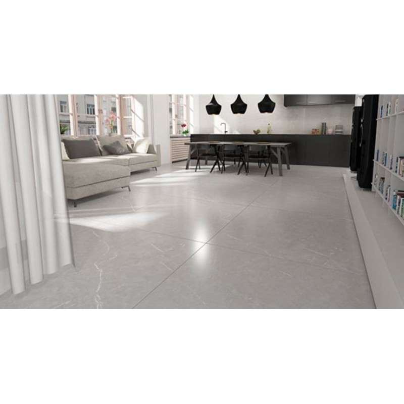 Porcelanato Delta Venato Argenta 120cm x 120cm Acetinado