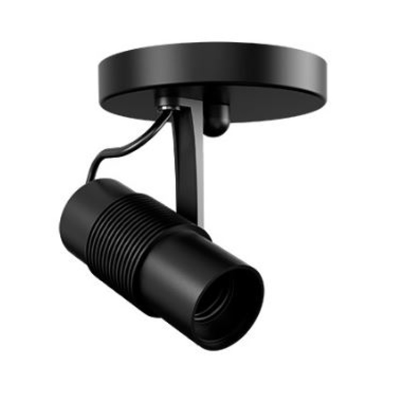 Spot de Teto Sobrepor Vitto Taschibra 1xE27 Preto