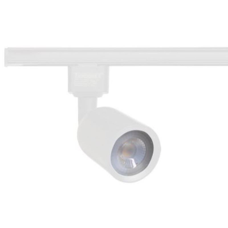 Spot Led Trilho Taschibra 6W Luz Amarela MR16 Branco