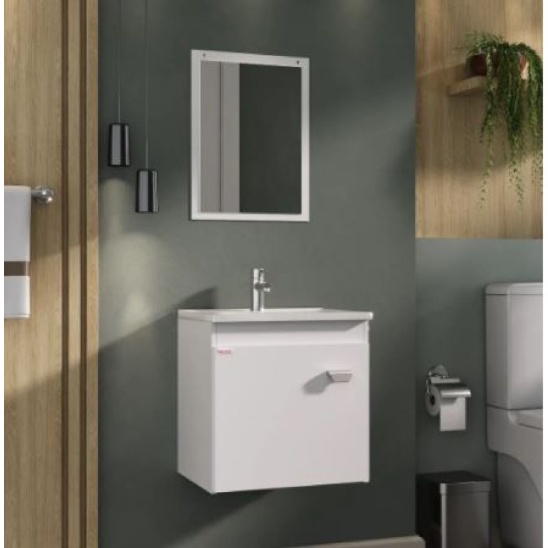 Conjunto Para Banheiro Fabribam Econômico 40 cm Branco