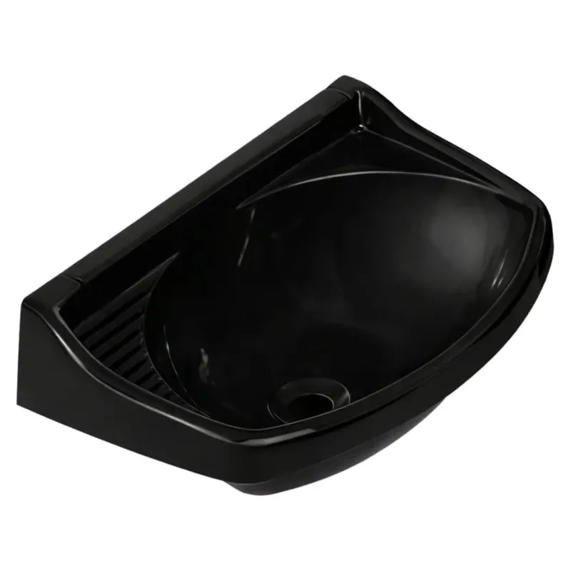Lavatório PVC Pequeno Sandalo Preto C/Válvula
