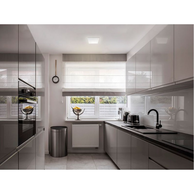 Painel de Embutir e Sobrepor Led Taschibra 48W Luz Amarela Quadrado