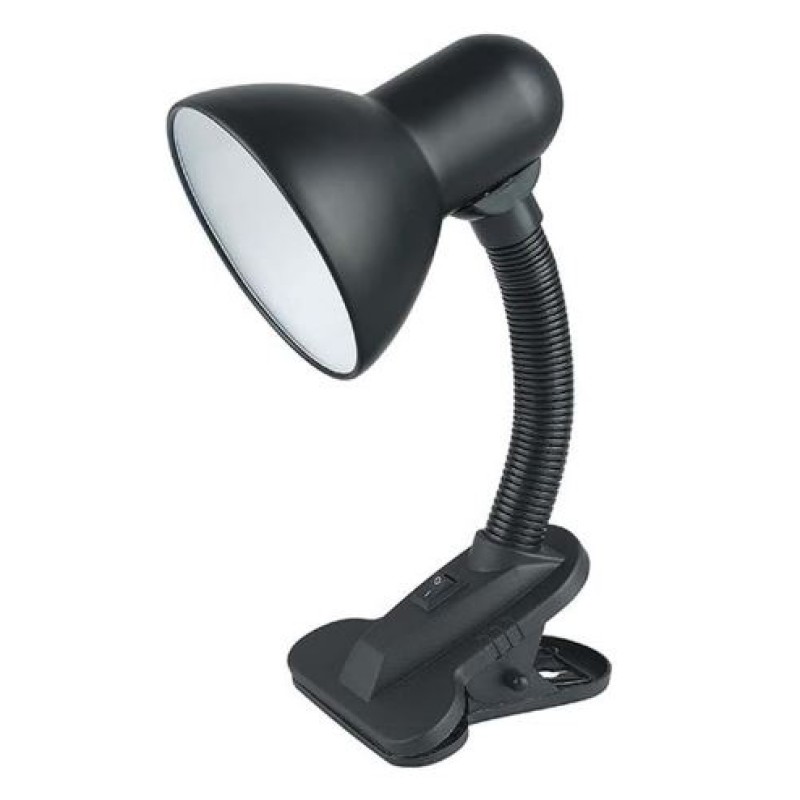 Luminária Mesa 1 Lâmpada Taschibra E27 Clip Preto