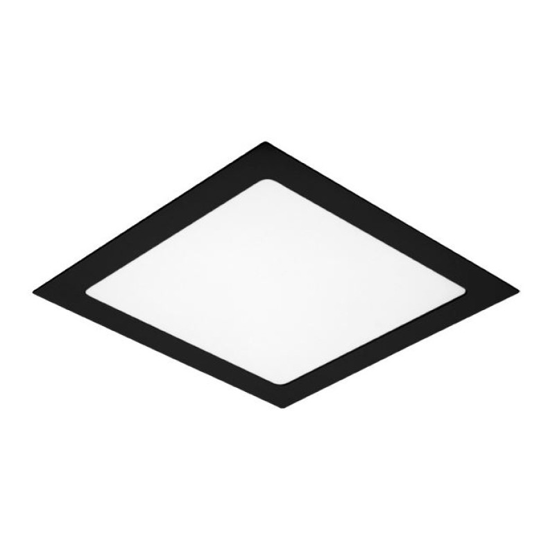 Painel de Embutir Led Taschibra LYS 18W Luz Branca Quadrado Preto