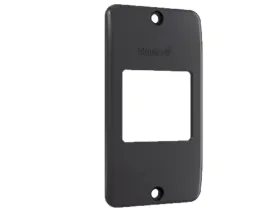 Espelho 2 Tecla Condulete Bluutec (1/2pol e 3/4pol) Preto